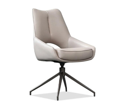 Mila Swivel Dining Chair-Beige