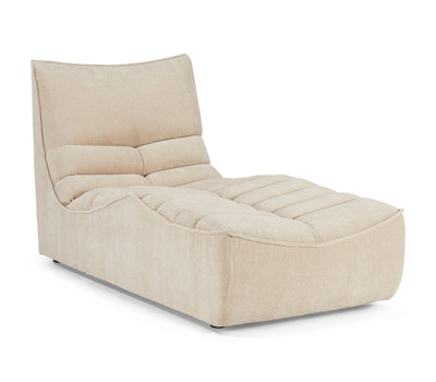 Calia Italia Zip Fabric Chaise-Sabbia