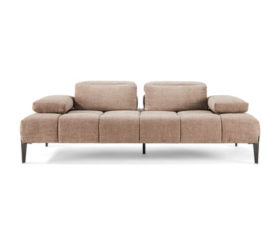 Calia Italia Skyline Fabric Sofa-Taupe