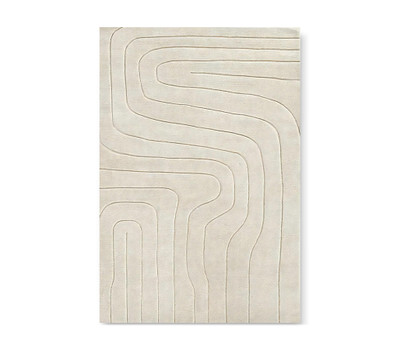 Zen Ivory Rug 5 x 8