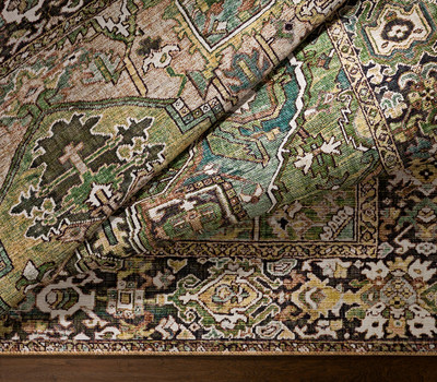 Flora Green Rug 5 x 8