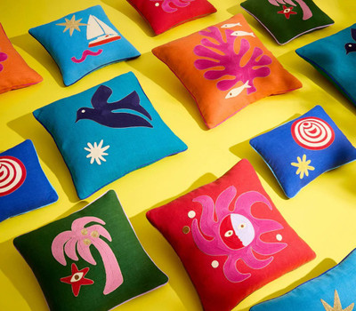 J Adler Playa Coral Pillow