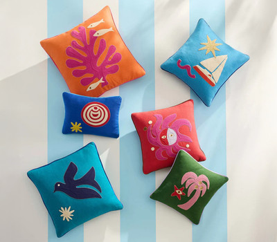 J Adler Playa Sailboat Pillow