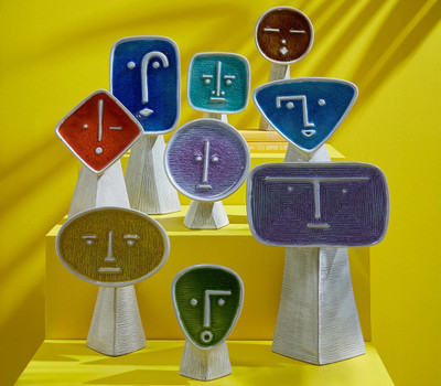 J Adler Les Amis Vase-Le Serieux