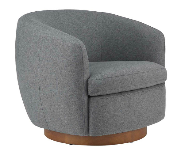 Marlow Fabric Swivel Chair-Iron