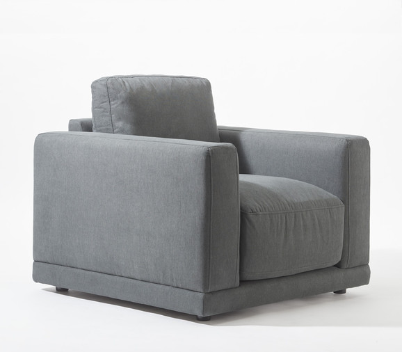 Enzo Fabric Chair-Gray