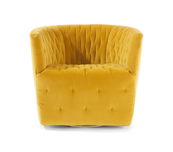 Saba Amelie Fabric Chair-Chartreuse 