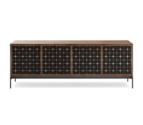 BDI Elements 8709 Console Base-Constellation Pattern-Walnut