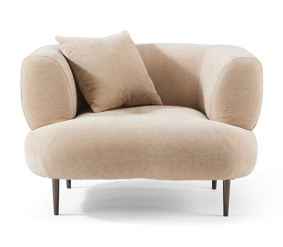 Margo Fabric Arm Chair-Pumice