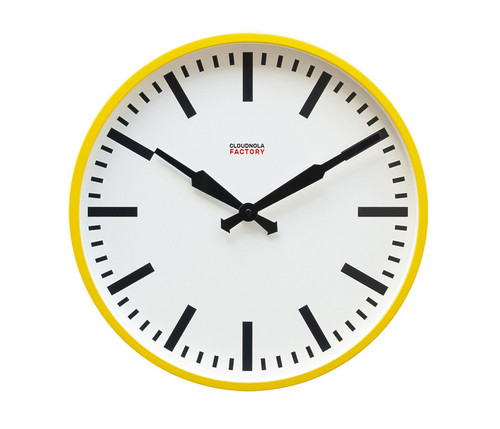 Factory Wall Clock-Yellow - Kasala