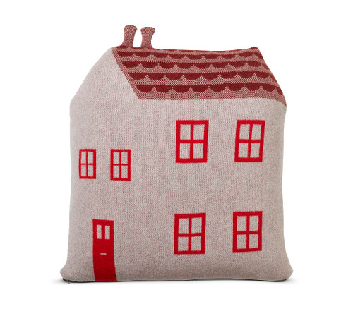 Donna Wilson House Pillow-Tan/Red - Kasala