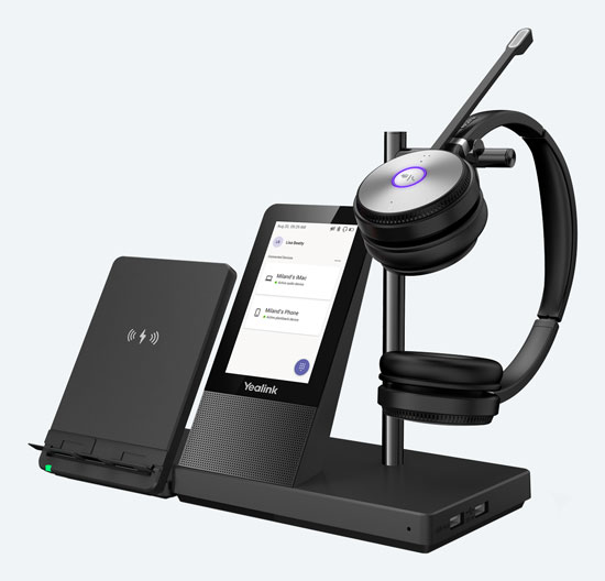 Yealink WH66 Teams with WHC60 Wireless Charger