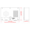 CyberData 011214, Dimensions