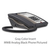 TeleMatrix 3300IPMWD5 1-Line Black Hotel IP Phone