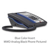 TeleMatrix 3300MWD Black 1-Line Analog Hotel Phone