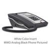 TeleMatrix 3302MWD5 Black 2-Line Analog Hotel Phone