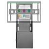 AVTEQ DynamiQ Easy Glide Wall Stand for Cisco Webex Board 55 - D-WMS-BB-CSB55