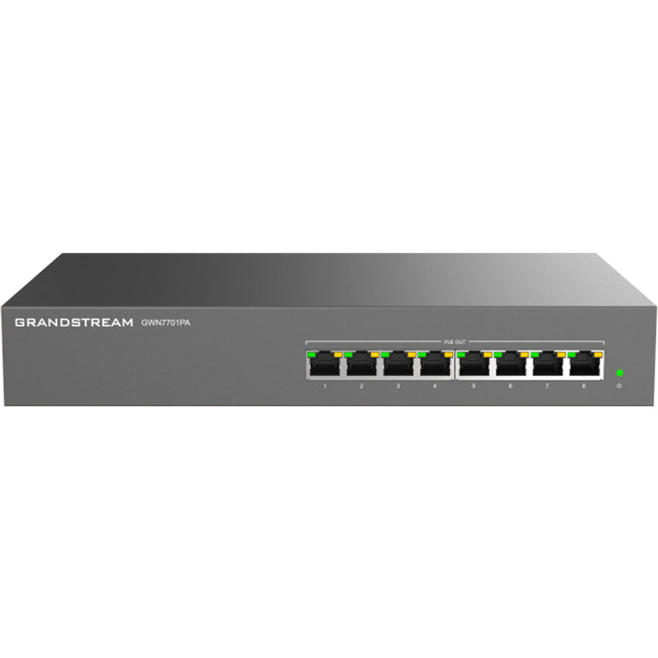 Switch Poe Gigabit No Administrable  8 Puertos 101001000 Mbps  8 Puertos Poe   Hasta 145W GWN7701PA - GWN7701PA