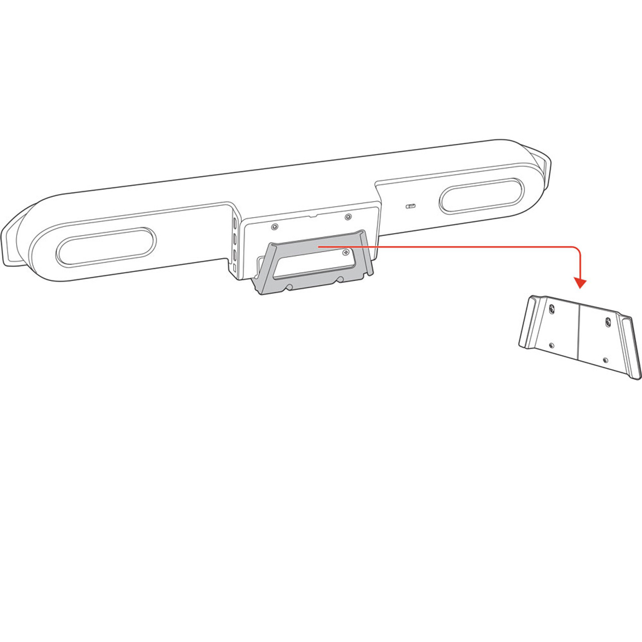 Poly Studio X52 Wall Mounting Kit (875L8AA) - IP Phone Warehouse