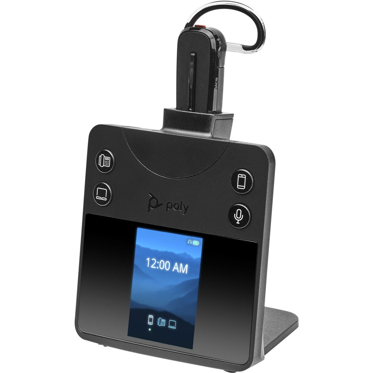 DECT Wireless Convertible Headset with Touch Screen Base Station - Yealink