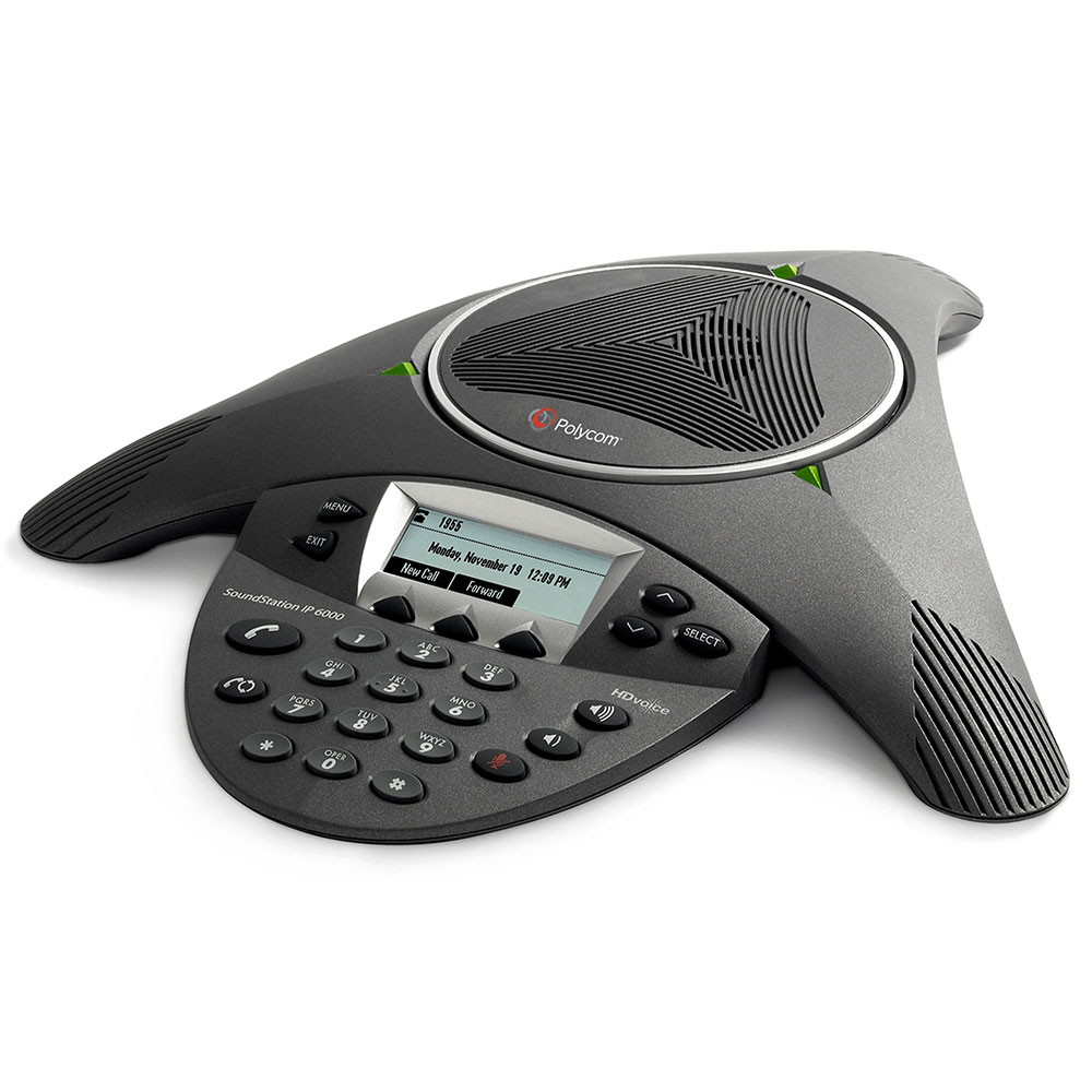 Polycom SoundStation IP 6000 Conference Phone & Power Supply