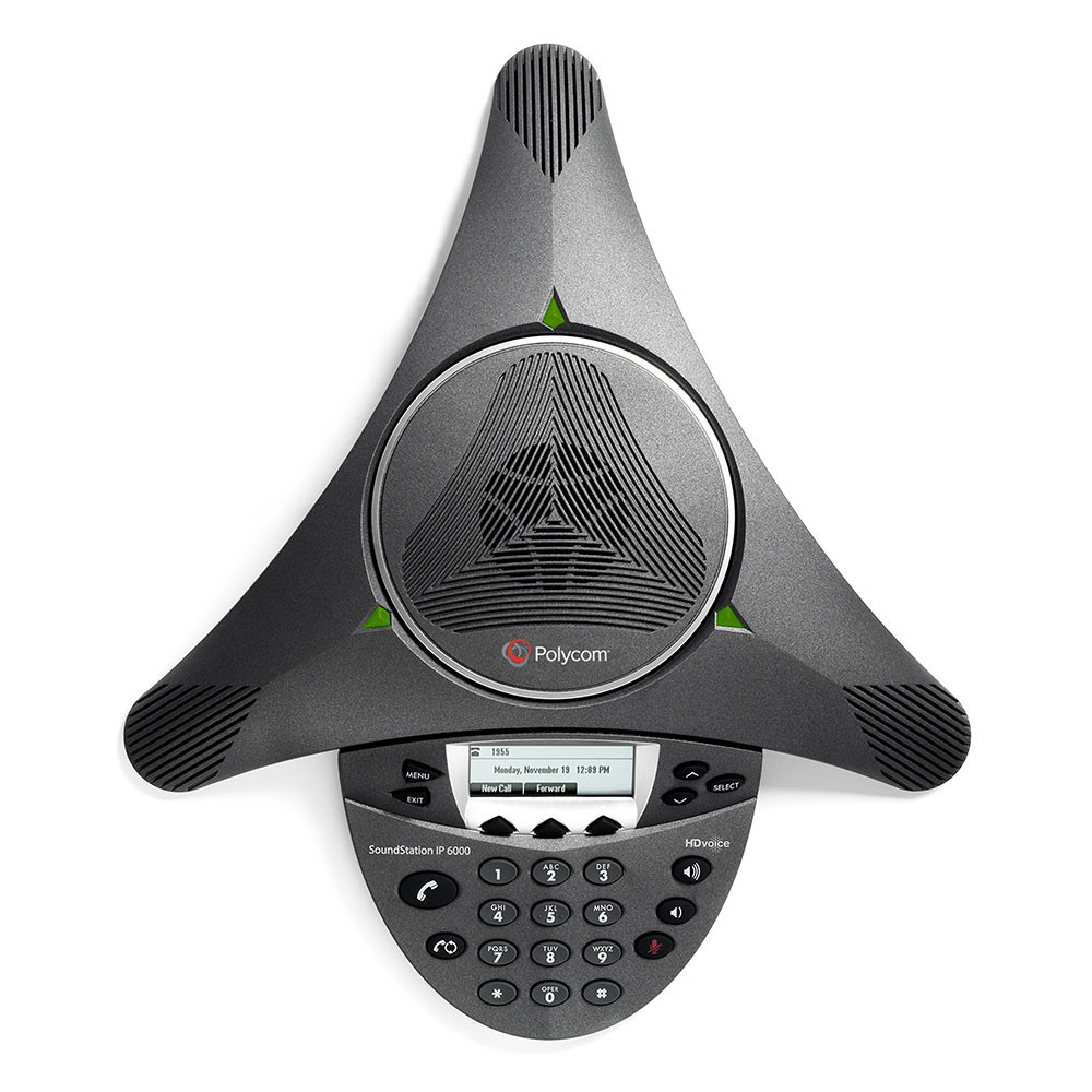 Polycom SoundStation IP 6000 Conference Phone & Power Supply