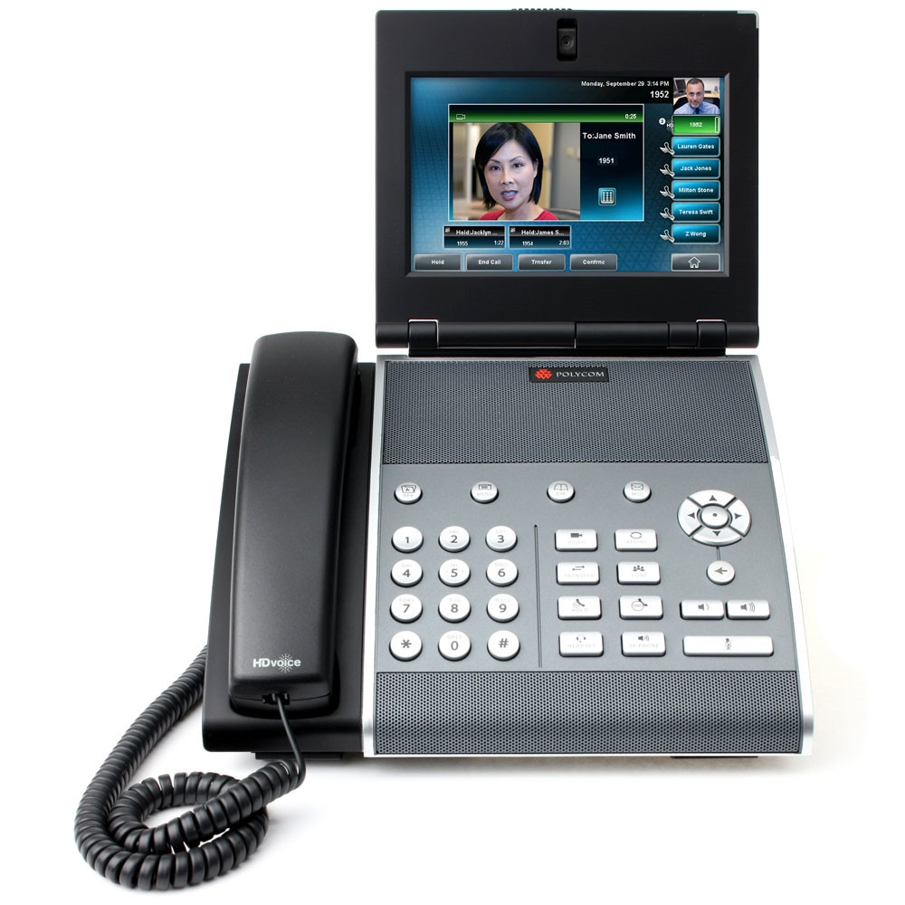 ［てんこ様】Poliform 机 Polycom VVX 1500 SIP & H.264 Video Phone - 2200-18061-025