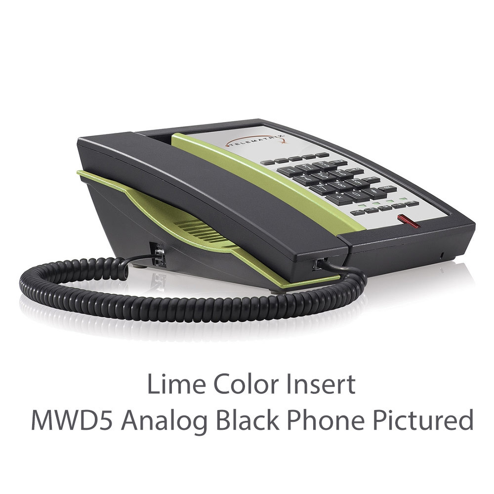 TeleMatrix 3300MW5 Black 1-Line Hotel Phone - IP Phone Warehouse