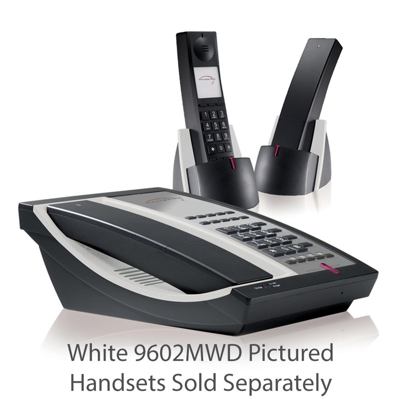 TeleMatrix 9600IPMWD Black 1-Line DECT Hotel IP Phone