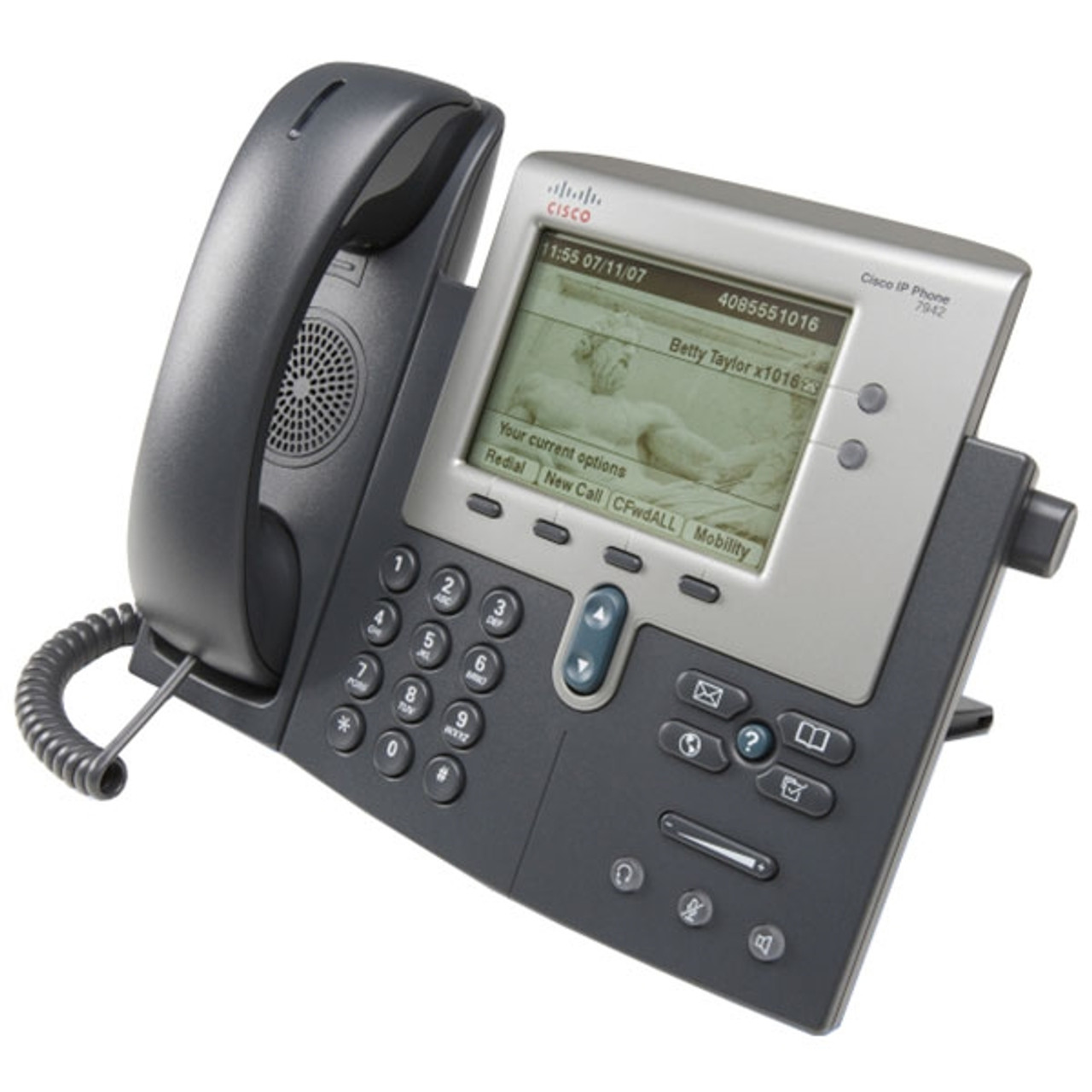 Cisco 7942G 2-Line VoIP Phone, Refurbished - CP-7942G-RF