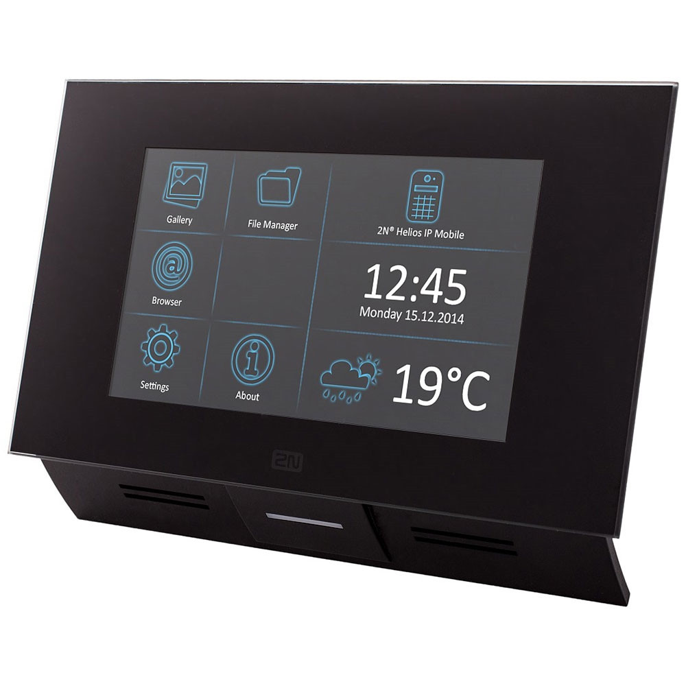 2N Indoor Touch 2.0 Answering Unit in Black - 01668-001
