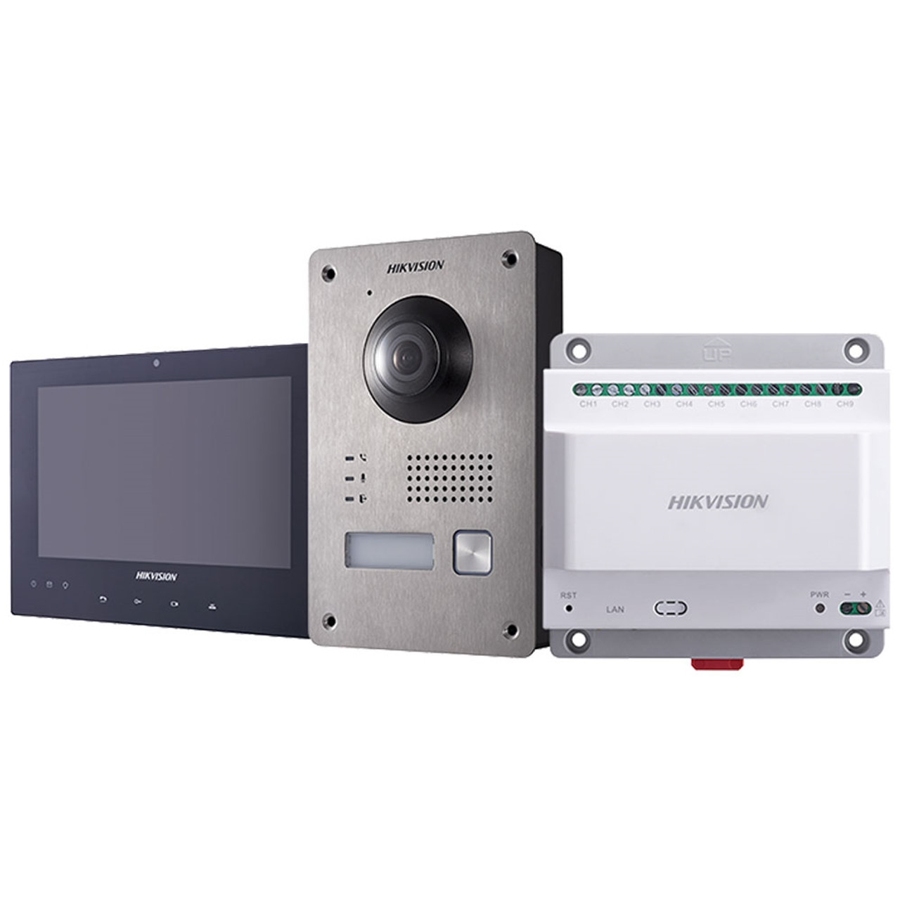 Kit videoportero 2 hilos Hikvision DS-KIS702 con placa de 2MP para  superfície [ds-kis702] - 512.40€ - SECURAME
