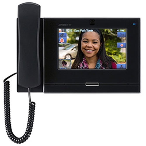 Aiphone IX-MV7-HB Touch Video IP Master Station with Handset, Black