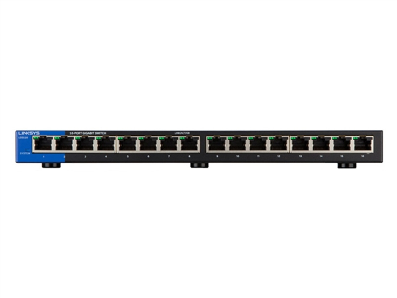 Linksys LGS116 16-Port Desktop Gigabit Switch - IP Phone