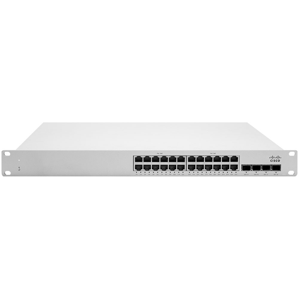 Cisco Meraki MS225-24P-HW Cloud-Managed Gigabit PoE+ Switch