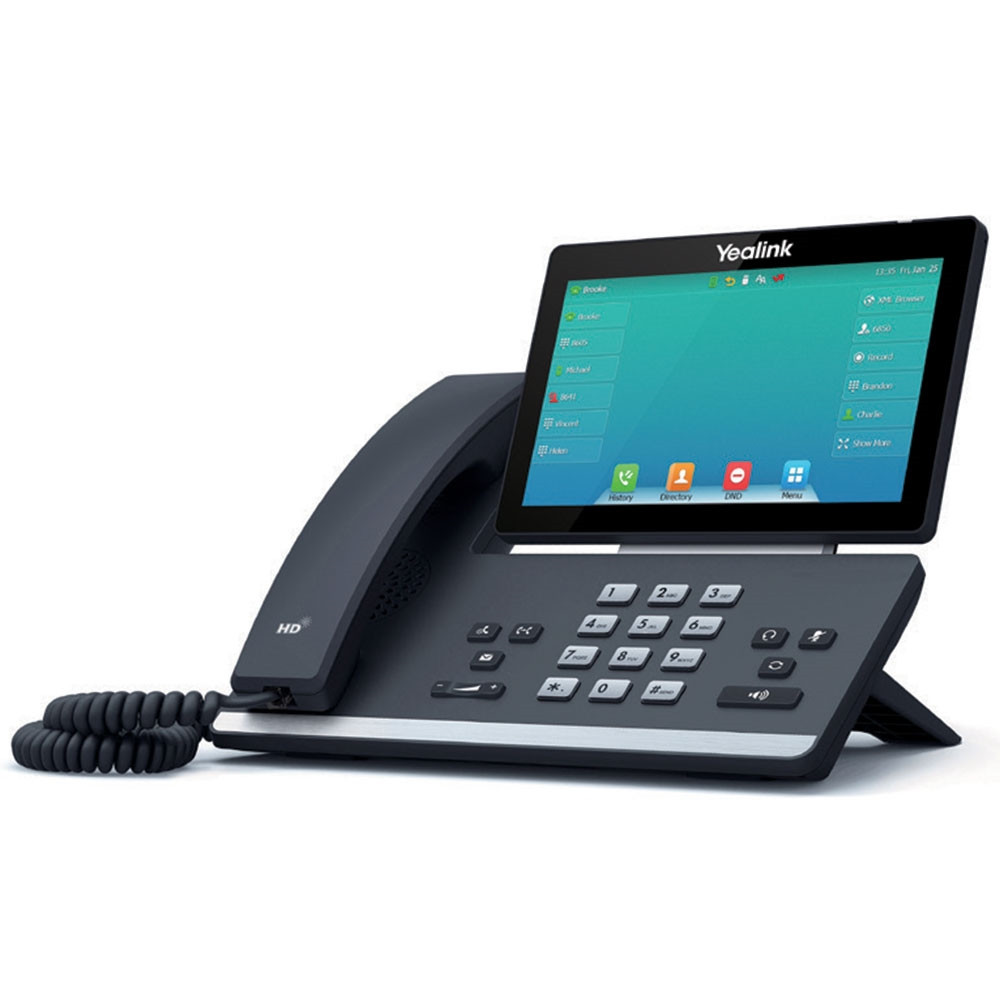 新品　iri　/　 Telephone 5lack　7インチ　7inch Yealink T57W 16-Line Gigabit Wireless IP Phone - SIP-T57W