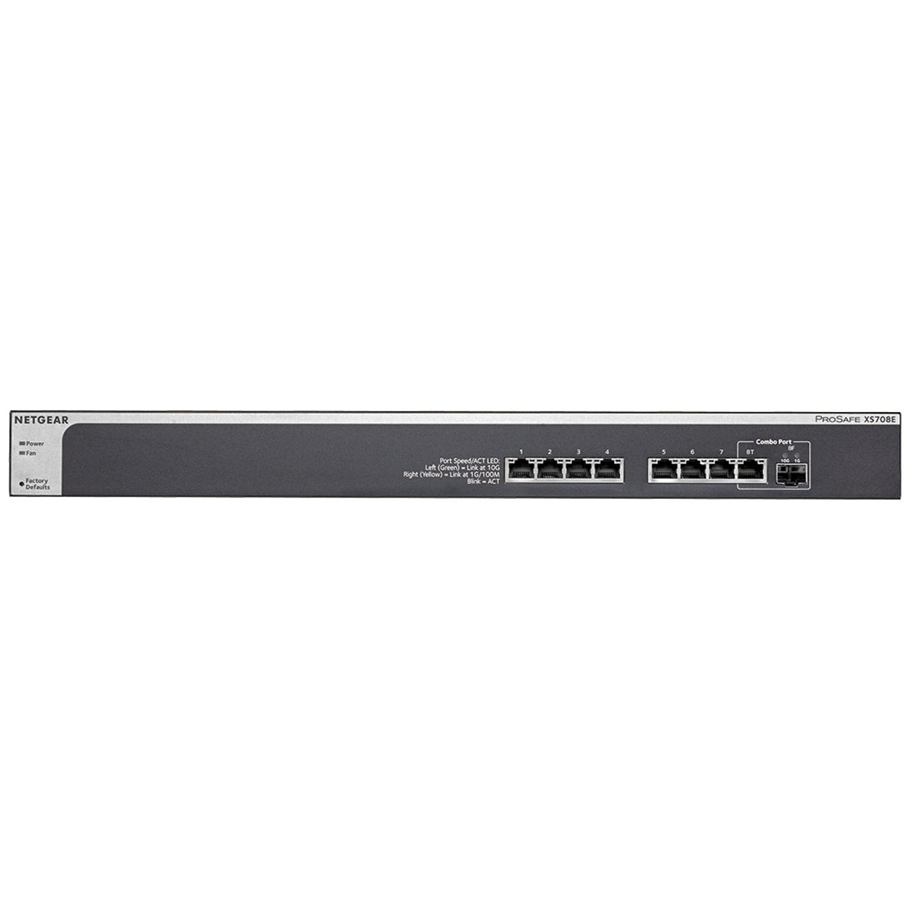 NETGEAR ProSAFE PLUS XS708E 8ポート 10Gスイッチ NETGEAR XS708E ProSAFE 10-Gigabit Ethernet Web Managed