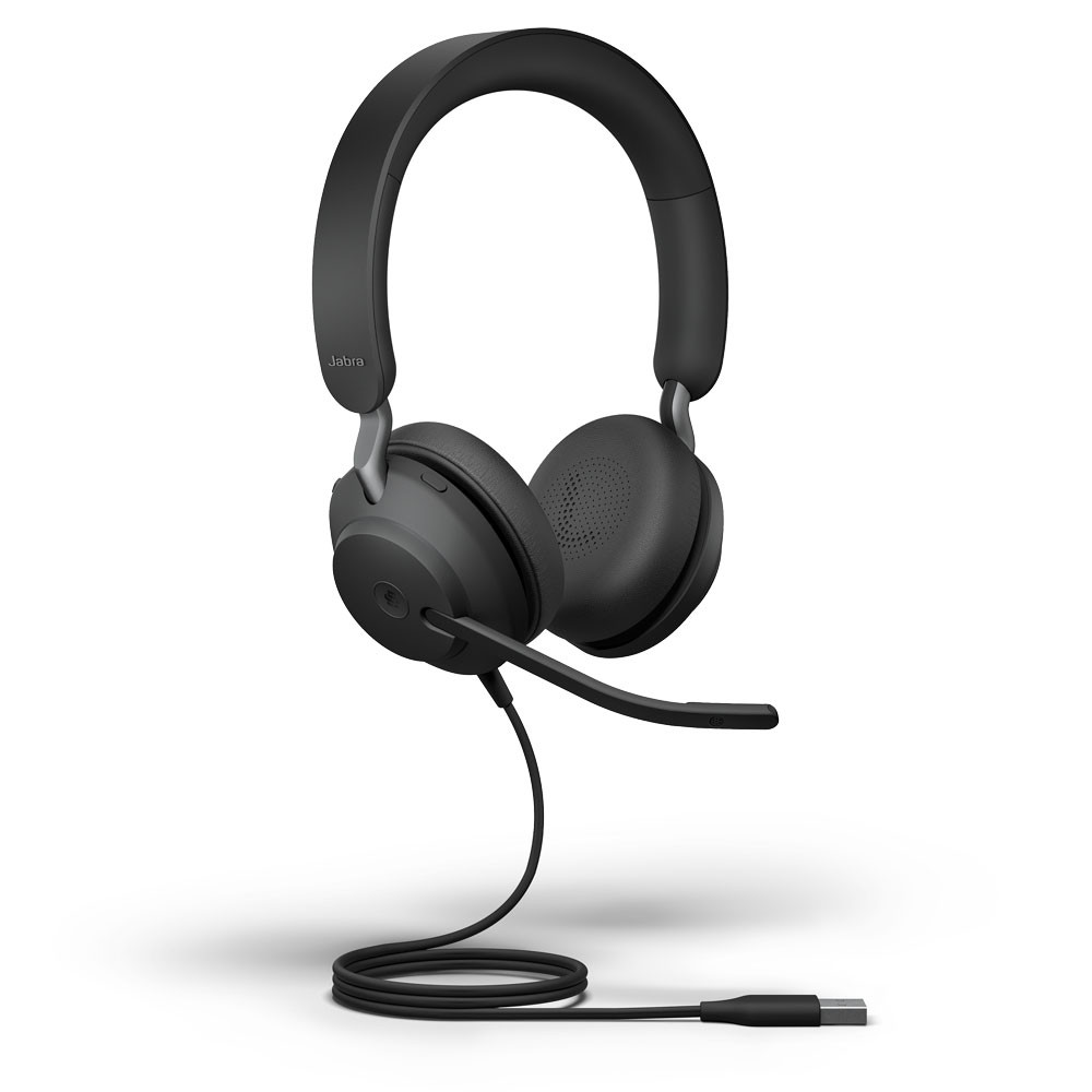 Jabra Evolve2 40 MS Stereo Wired Headset, USB-A - 24089-999-999
