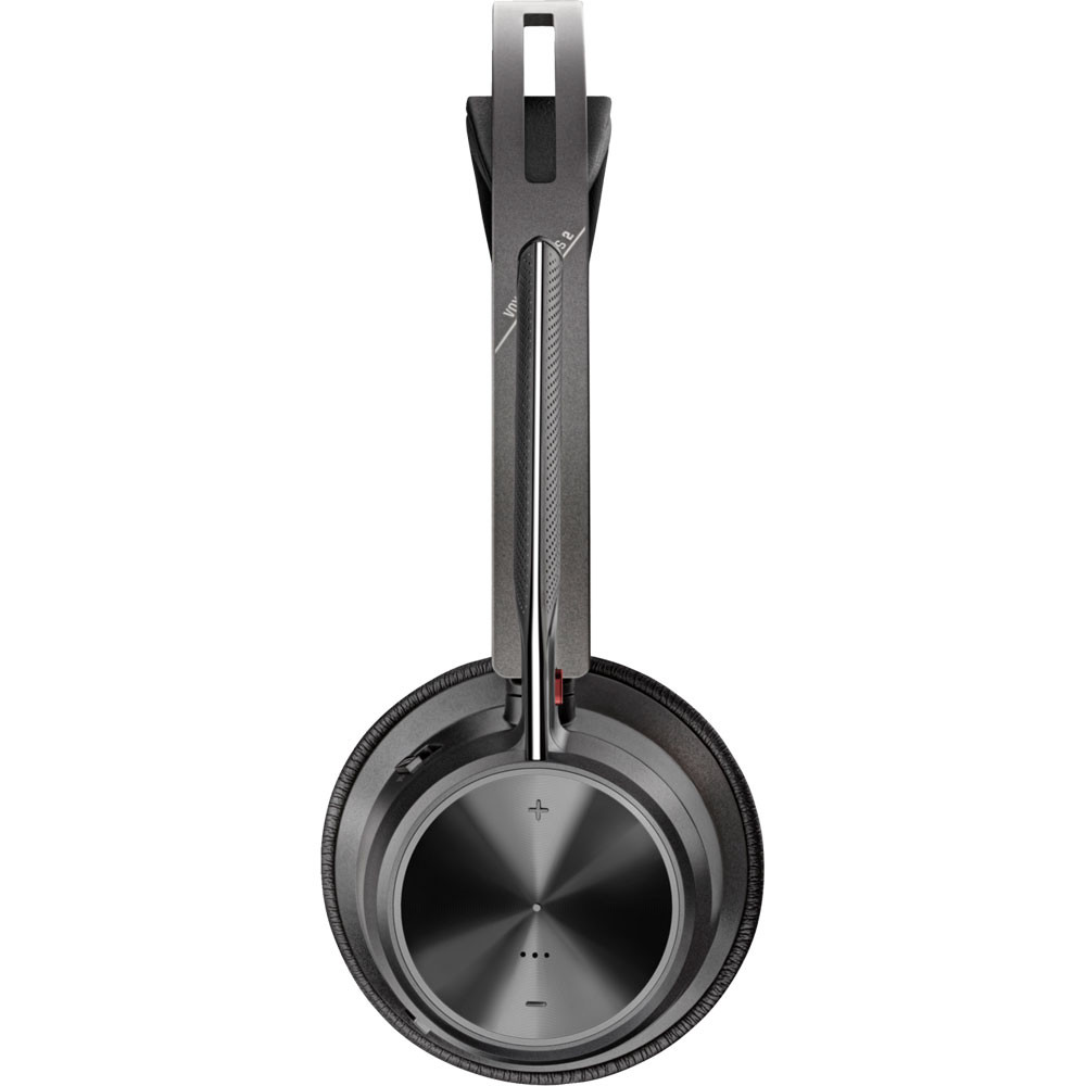 Poly Voyager Focus 2 with USB-C/A Adapter and Charging Stand