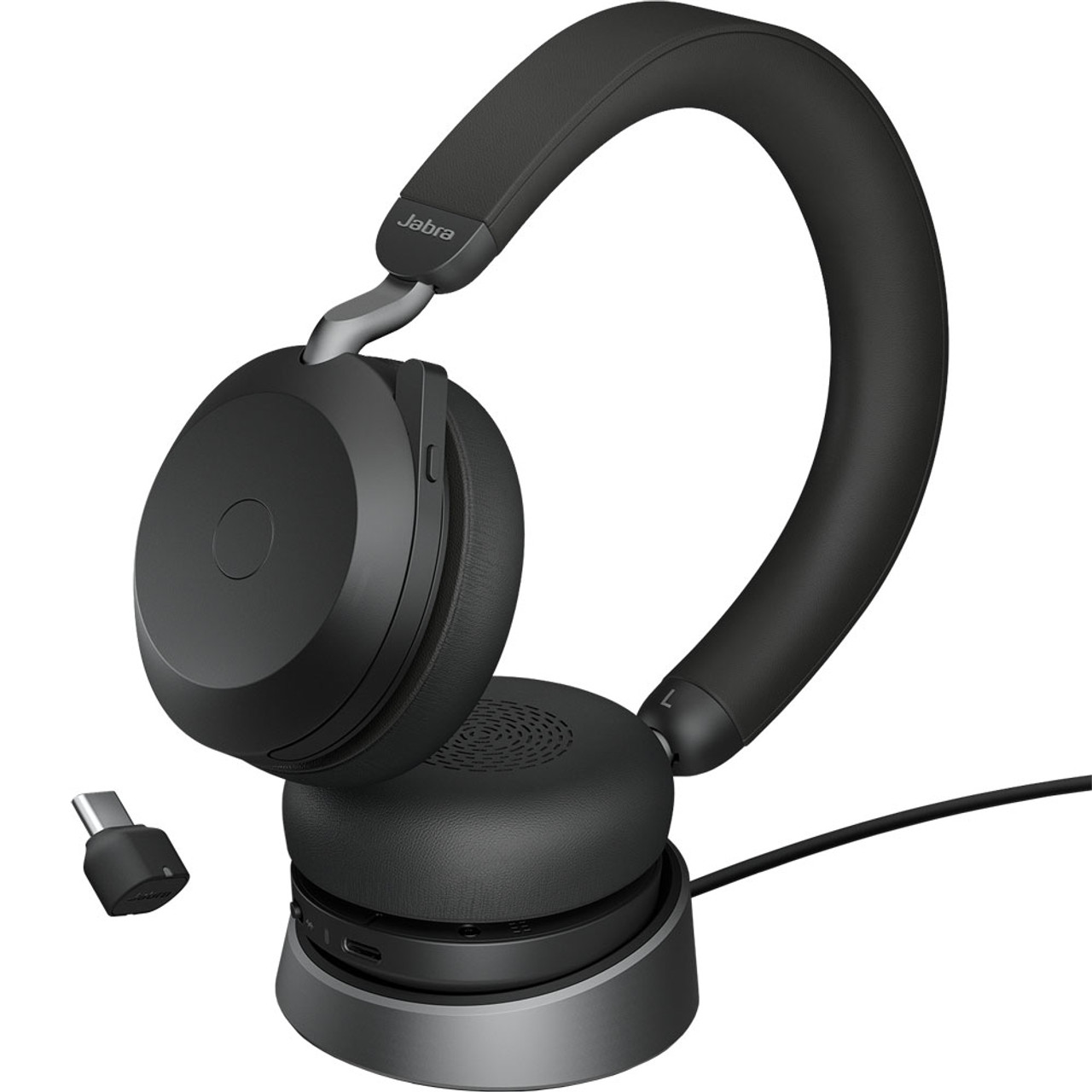 Jabra Evolve2 75 UC Bluetooth Stand Phone Warehouse IP Headset, Charging - USB-C