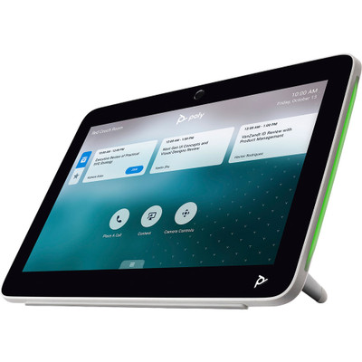 Poly TC10 Touch Console, White, Hero Poly TC10 Touch Console, White, Hero