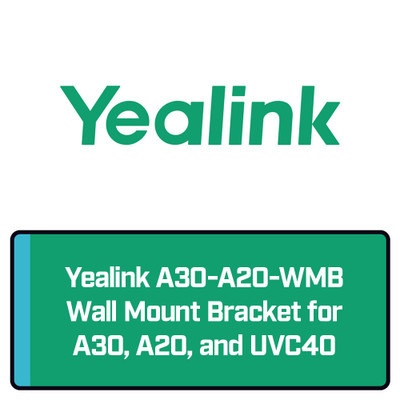 Yealink A30-A20-WMB Wall Mount Bracket for A30, A20, UVC40 Yealink A30-A20-WMB Wall Mount Bracket for A30, A20, UVC40