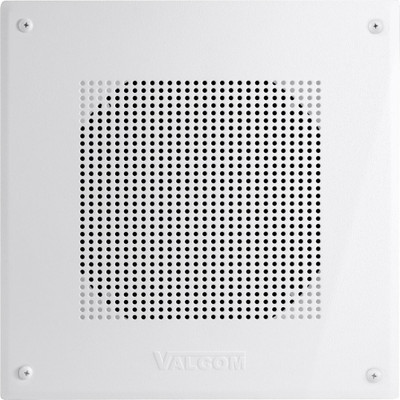 Valcom V-1961 Square Wall/Ceiling Talk-Back Speaker, Front Valcom V-1961 Square Wall/Ceiling Talk-Back Speaker, Front