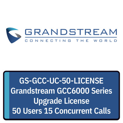Grandstream GS-GCC-UC-50-LICENSE Upgrade License Grandstream GS-GCC-UC-50-LICENSE Upgrade License