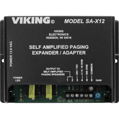 Viking SA-X12 Self-Amplified Paging Expander/Adapter Viking SA-X12 Self-Amplified Paging Expander/Adapter