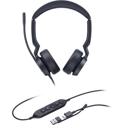 Yealink UH44 Dual Teams USB Headset with USB-C/A Dongle Yealink UH44 Dual Teams USB Headset with USB-C/A Dongle