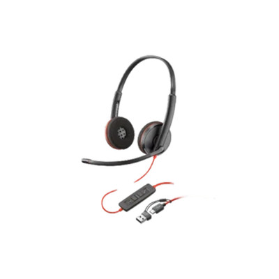 Poly Blackwire 8225 UC Headset with USB-A Adapter (8X223AA) - IP