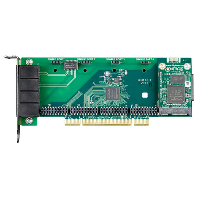 Digium 1A4A01F Base FXS / FXO PCI Card with Echo Cancellation Digium 1A4A01F Base FXS / FXO PCI Card with Echo Cancellation