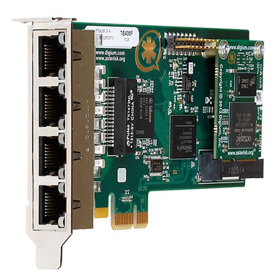 Digium TE435BF Quad T1 PCI Express Card with Echo Cancellation Digium TE435BF Quad T1 PCI Express Card with Echo Cancellation