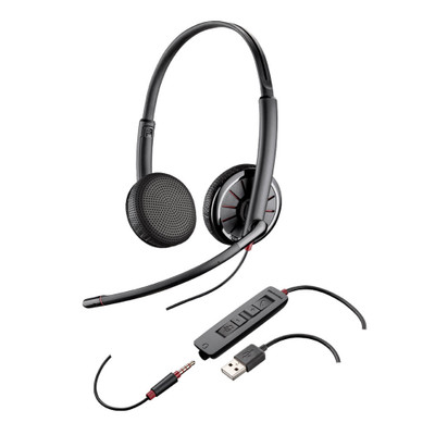 Plantronics Blackwire 325-M Microsoft Stereo Wired Headset - 204446-101 Plantronics Blackwire 325-M Microsoft Stereo Wired Headset - 204446-101
